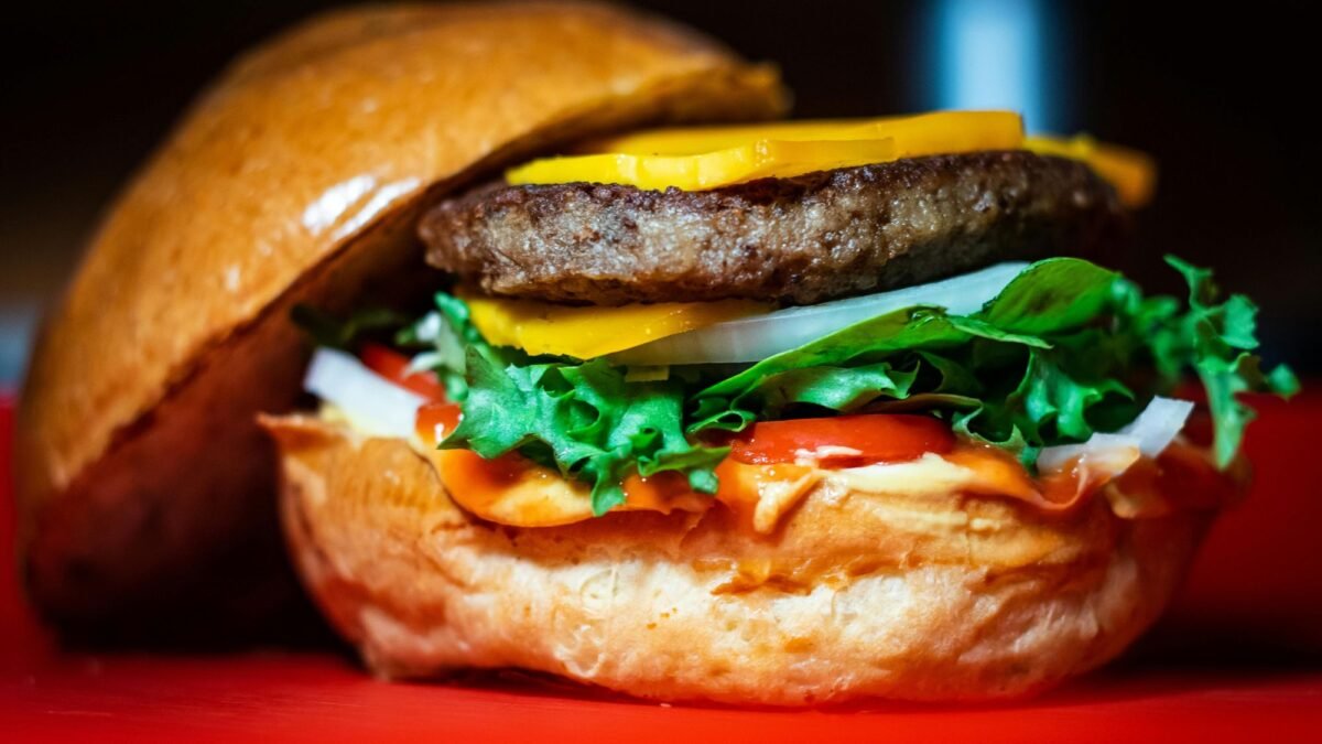 A delicious smash burger