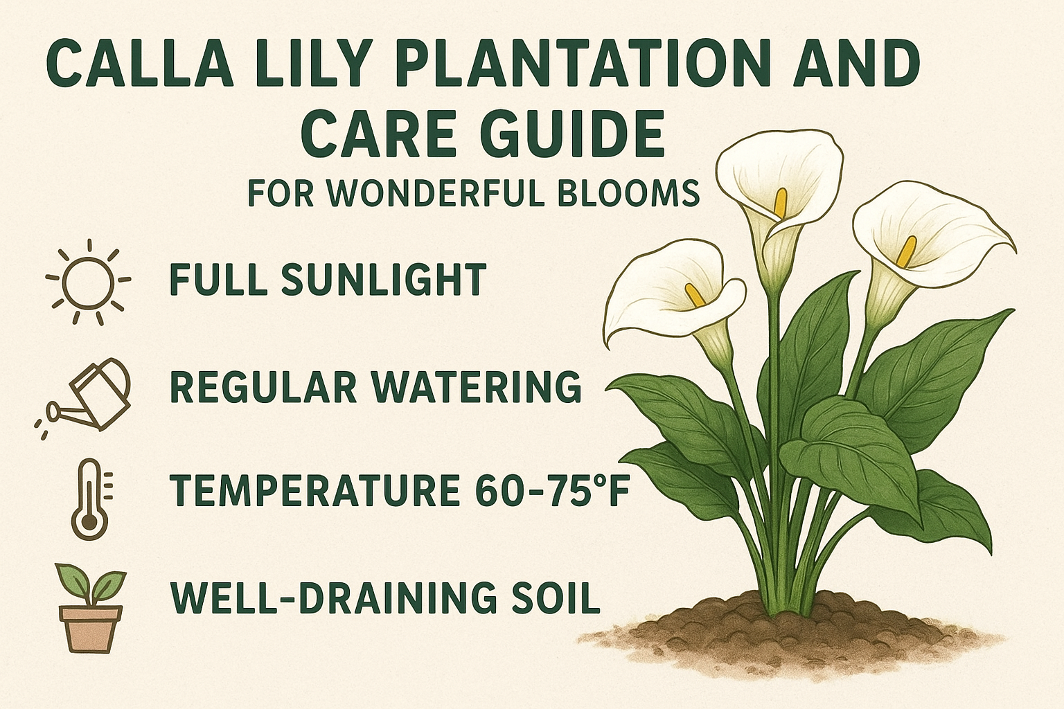 Calla Lily Plantation And Care Guide