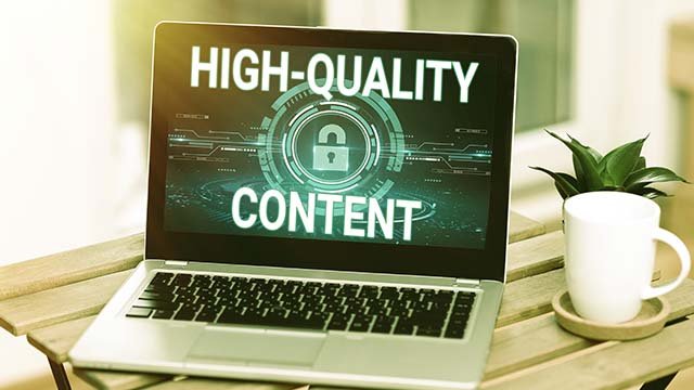 How does high-quality content drive online visibility?