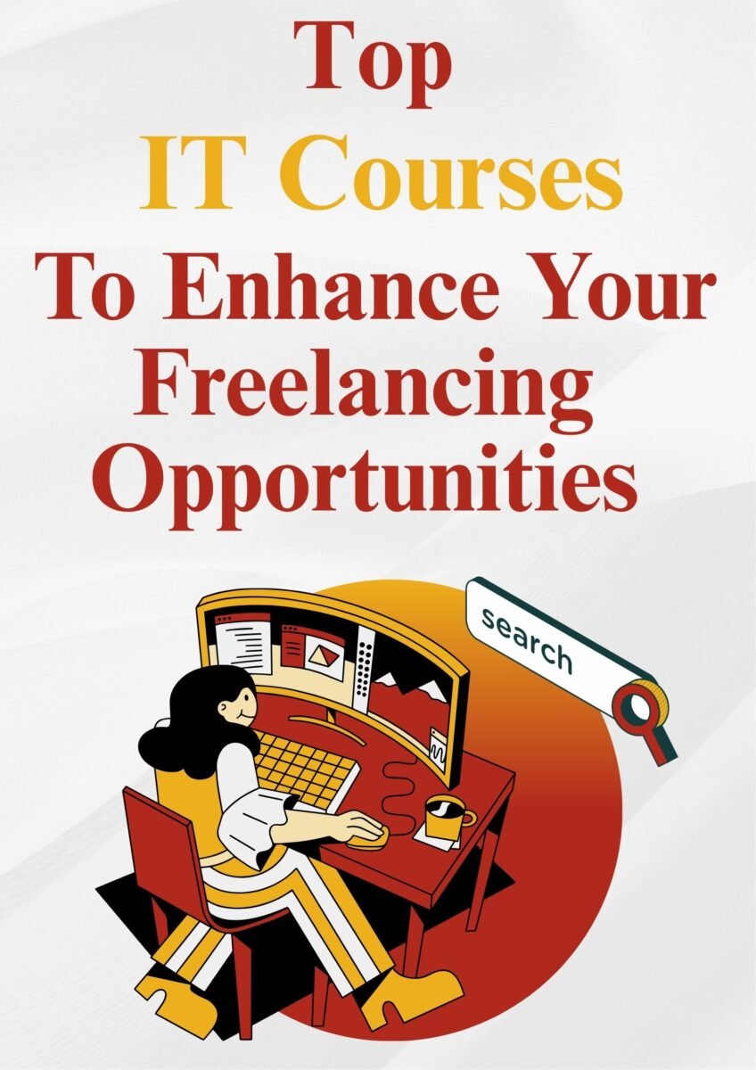 "Top IT Courses to Enhance Your Freelancing Opportunities’ highlighting the importance of IT skills for online work and career growth."