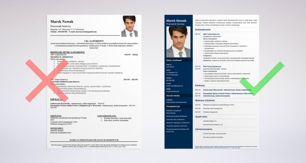 CV Formatting