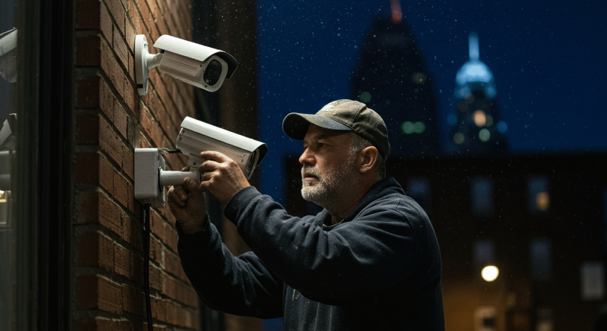 security camera installation